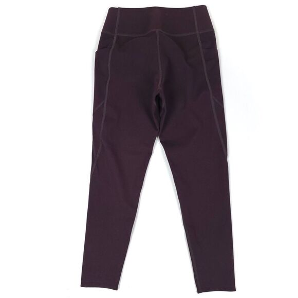 UNIQLO AIRism UV Protection Pocketed Soft Leggings in Aubergine Purple Yoga XS - Picture 5 of 6